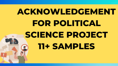 Acknowledgement for Political Science 11 Samples